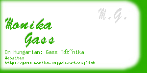 monika gass business card